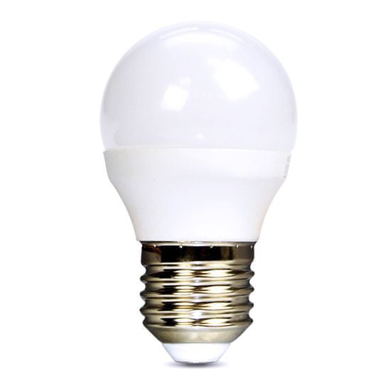 Solight LED žiarovka miniglobe matná P45 6W, E27, 3000K, 510lm