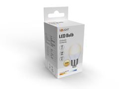 Solight LED žiarovka miniglobe matná P45 4W, E27, 3000K, 340lm