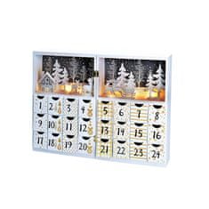 Solight LED adventný kalendár - kniha, 8x LED, 40x30cm, 2x AAA