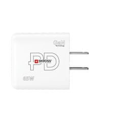Skross USB A+C nabíjací adaptér Power Charger 65W GaN US, Power Delivery, typ A