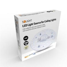 Solight LED svetelný zdroj do stropných svetiel, 24W, 2400lm, 4000K, 167mm