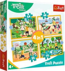 Trefl Puzzle Treflíci na dovolenke 4v1 (35,48,54,70 dielikov)