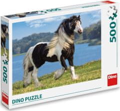 DINO Puzzle Čiernobiely kôň 500 dielikov