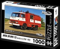 RETRO-AUTA© Puzzle TRUCK č.29 AVIA 30 DVS 12 hasičský automobil (1968-1982) 1000 dielikov