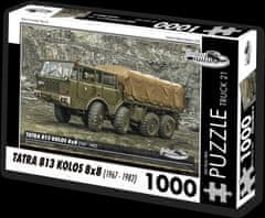 RETRO-AUTA© Puzzle TRUCK č.21 Tatra 813 Kolos 8x8 (1967-1982) 1000 dielikov
