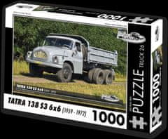 RETRO-AUTA© Puzzle TRUCK č.26 Tatra 138 S3 6x6 (1959-1972) 1000 dielikov