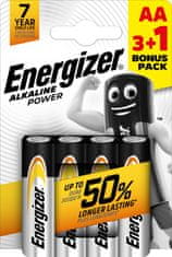 Energizer Alkaline Power batérie tužkové AA PROMO 4ks AA/LR6 7638900302103
