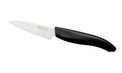 Kyocera keramický nôž s bielou čepeľou/ 7,5 cm dlhá čepeľ/ čierna plastová rukoväť