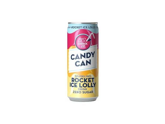 Candy Can Rocket Ice Lolly sýtená limonáda bez cukru 330ml
