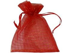 STREFA Organzová taška 15x20cm červená