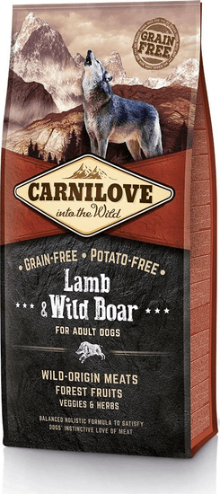 Carnilove 12kg Adult Lamb+Wild Boar