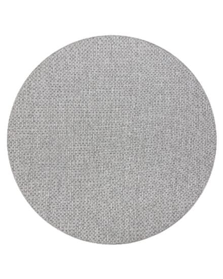 Dywany Łuszczów Kusový koberec Timo 6272 Light grey kruh - na von aj na doma