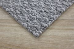 Vopi AKCIA: 50x170 cm Metrážny koberec Toledo šedé - neúčtujeme odrezky z role! (Rozmer metrového tovaru S obšitím)