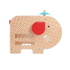 Petit collage Drevený hudobný slon 5v1