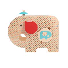 Petit collage Drevený hudobný slon 5v1
