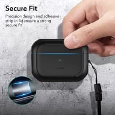 ESR Orbit Halolock MagSafe puzdro na Apple Airpods Pro 1 / 2, čierne