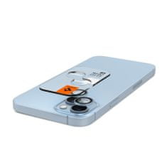 Spigen Ez Fit Optik 2x ochranné sklo na kameru na iPhone 14 / 14 Plus / 15 / 15 Plus, modré