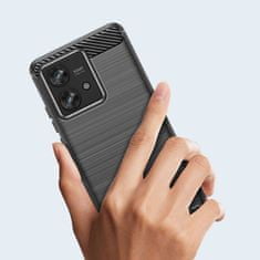 Tech-protect Carbon kryt na Motorola Edge 40 Neo, čierny