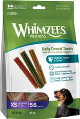 Whimzees tyč 8cm XS veggie,dental 48+8ks