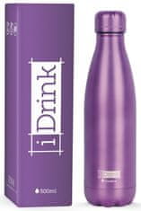 I-Drink Nerezová kovová termoska, vzor metallic purple, 500 ml
