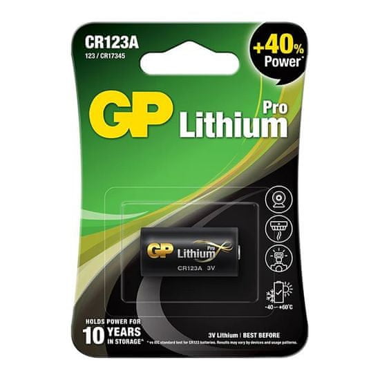 GP lítiová batéria 3V CR123A 1ks