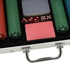 KIK KX4409 Pokerová sada v kufríku 500 žetónov 2 balíčky kariet