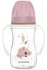 Canpol babies Antikoliková fľaša EasyStart so svietiacimi úchytmi SLEEPY KOALA 240ml ružová