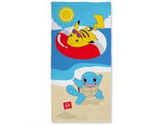 Halantex Osuška Pokémon / ručník Pokémon Pikachu Beach bavlna 70x140