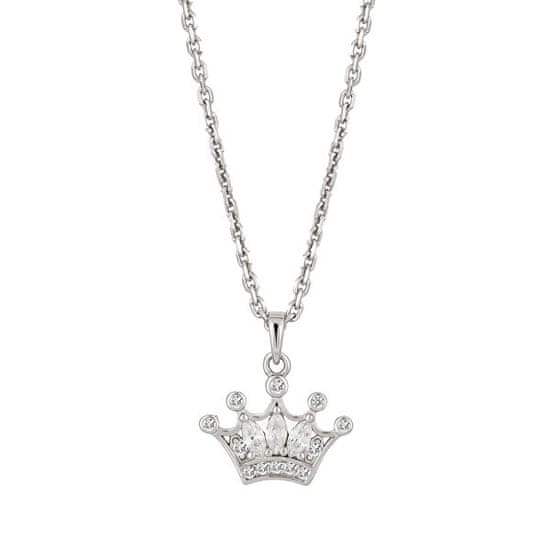 Preciosa Strieborný náhrdelník Korunka s kubickou zirkóniou Vienna 5378 00