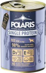 POLARIS Single Protein Paté konzerva pre psov teľacie 6x400 g