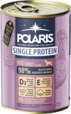 POLARIS Single Protein Paté konzerva pre psov morčacie 6x400 g