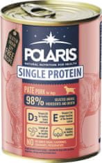 POLARIS Single Protein Paté konzerva pre psov bravčová 6x400 g