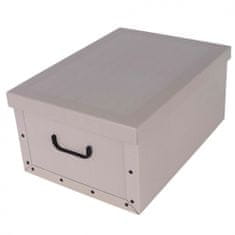 AB LINE 23555DI Úložný box kartónový CLASSIC béž maxi 51x37x24 cm