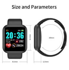 R2Invest Smart hodinky L18S čierne
