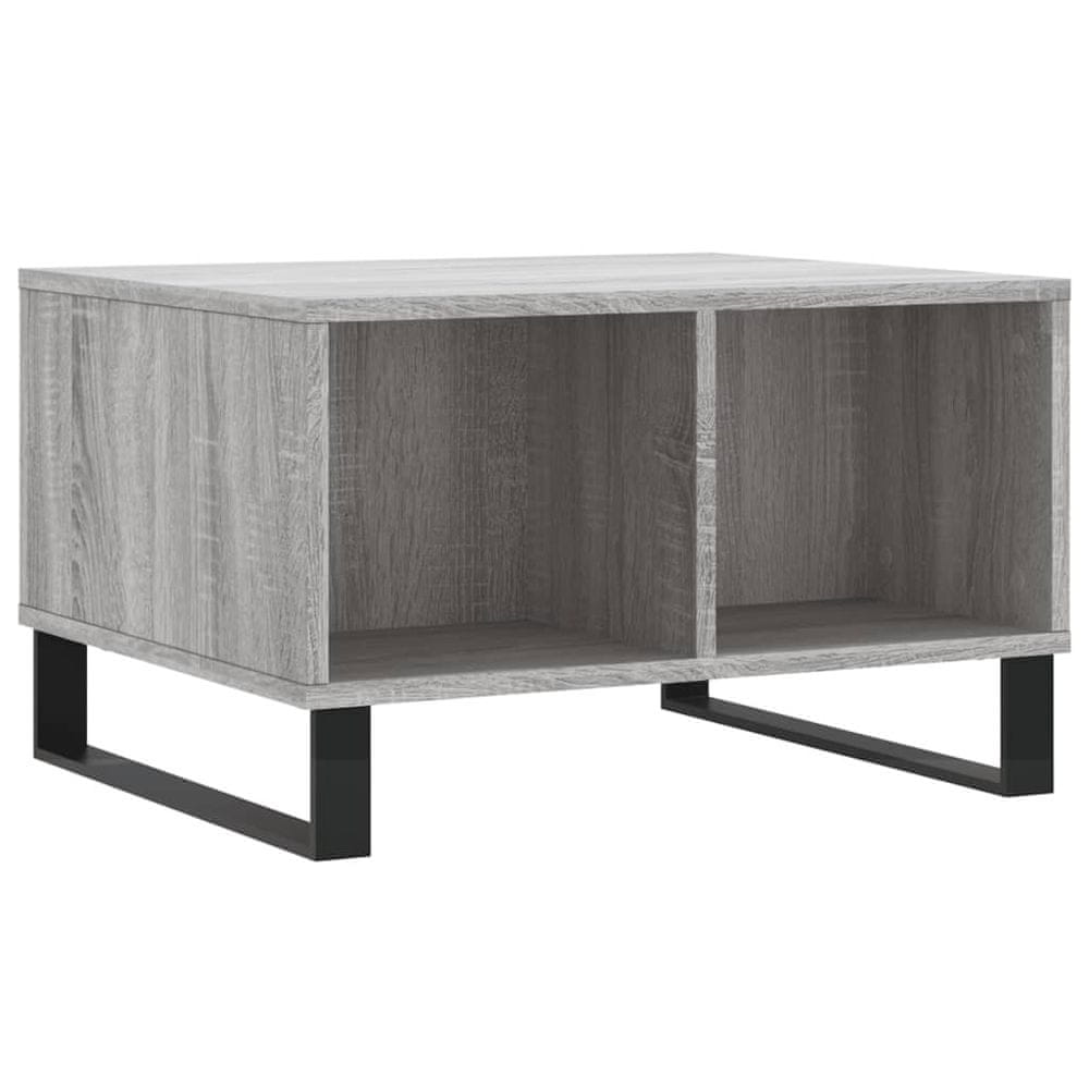 Vidaxl Konferenčný stolík sivý dub sonoma 60x50x36,5 spracované drevo