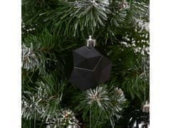 sarcia.eu Antracitové ozdoby na vianočný stromček, sada 16 kusov, 6 cm 1 balik
