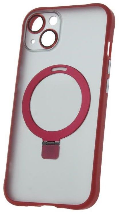 Forever Silikónové TPU puzdro Mag Ring pre iPhone 15 Plus červené (TPUAPIP15PLMRTFORE)