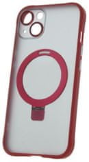 CPA Silikónové TPU puzdro Mag Ring pre iPhone 13 červené (TPUAPIP13MRTFORE)