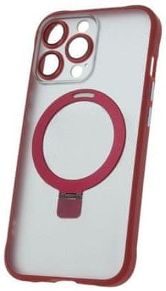 Forever Silikónové TPU puzdro Mag Ring pre iPhone 15 Pro Max červené (TPUAPIP15UMRTFORE)