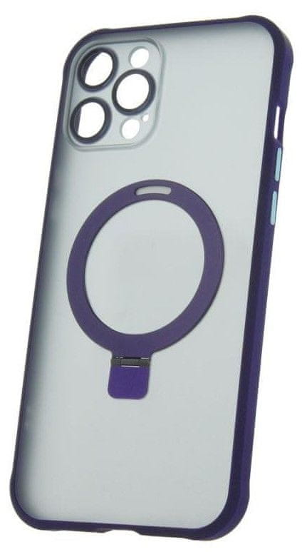 CPA Silikónové TPU puzdro Mag Ring pre iPhone 14 Pro fialová (TPUAPIP14PMRTFOPU)