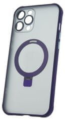 Forever Silikónové TPU puzdro Mag Ring pre iPhone 15 Pro fialová (TPUAPIP15PMRTFOPU)