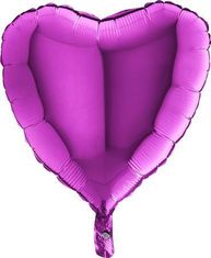 Grabo Nafukovací balónik fialové srdce 46 cm -
