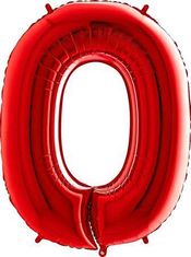 Grabo Nafukovací balónik číslo 0 červený 102cm extra veľký -