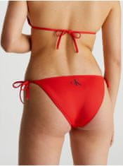 Calvin Klein Červený dámsky spodný diel plaviek Calvin Klein Underwear XS