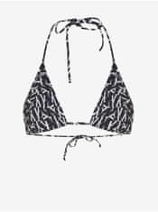 Calvin Klein Bielo-čierny dámsky vzorovaný vrchný diel plaviek Calvin Klein Underwear S
