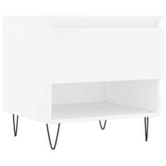Vidaxl Konferenčný stolík biely 50x46x50 cm kompozitné drevo