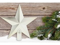 sarcia.eu Zlatá hviezda na vianočný stromček, vrch 20 cm 