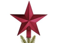 sarcia.eu Bordová hviezda na vianočný stromček, vrch 20 cm 