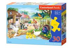 Castorland detské obrysové puzzle Farma 30 dielikov