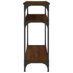 Vidaxl Konzolový stolík hnedý dub 75x29x75 cm kompozitné drevo